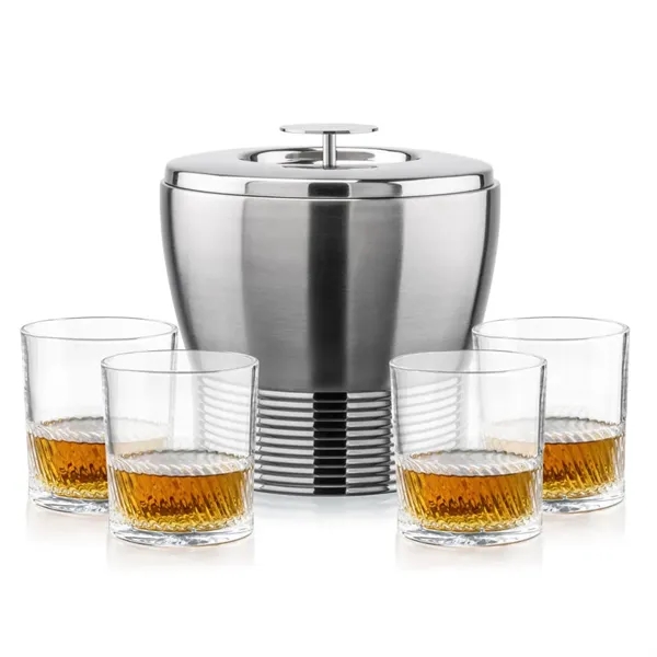 The Genoa Ice Bucket & On-the-Rocks Set is designed for effortless... from ASI 84592 St Regis Group