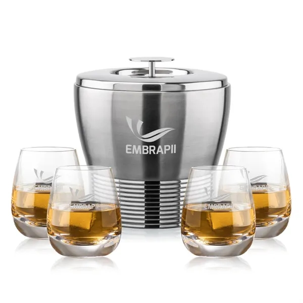 The Genoa Ice Bucket & On-the-Rocks Set is designed for effortless... from ASI 84592 St Regis Group