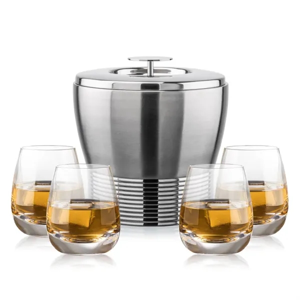 The Genoa Ice Bucket & On-the-Rocks Set is designed for effortless... from ASI 84592 St Regis Group