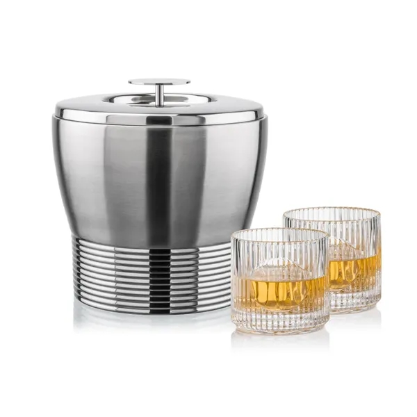 The Genoa Ice Bucket & On-the-Rocks Set is designed for effortless... from ASI 84592 St Regis Group