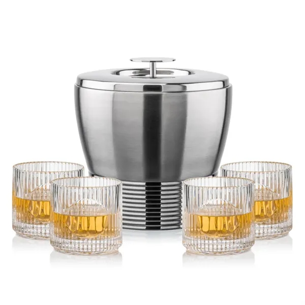 The Genoa Ice Bucket & On-the-Rocks Set is designed for effortless... from ASI 84592 St Regis Group