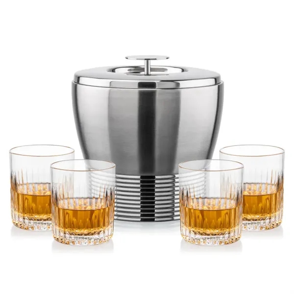 The Genoa Ice Bucket & On-the-Rocks Set is designed for effortless... from ASI 84592 St Regis Group