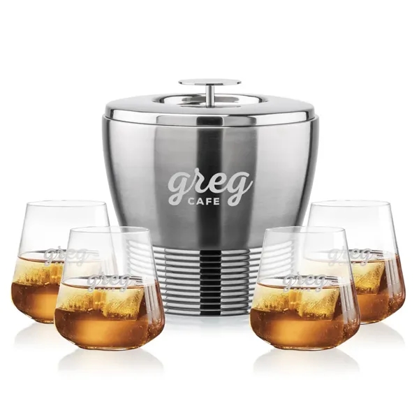 The Genoa Ice Bucket & On-the-Rocks Set is designed for effortless... from ASI 84592 St Regis Group