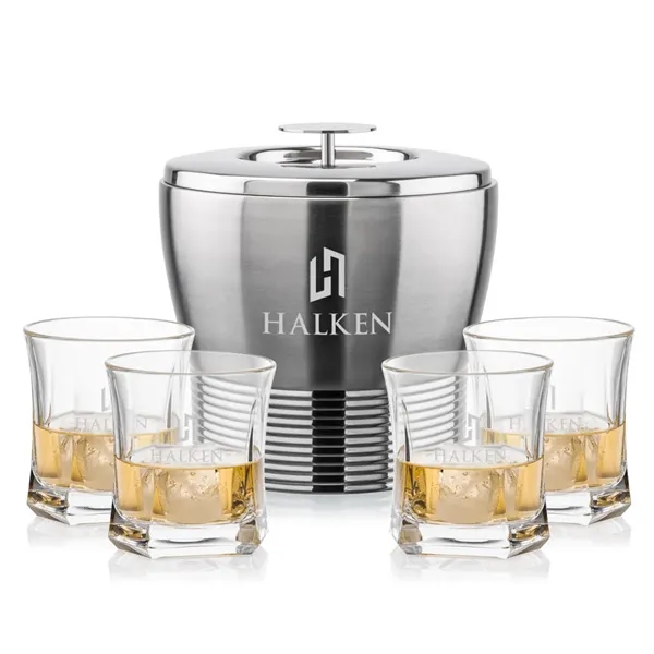 The Genoa Ice Bucket & On-the-Rocks Set is designed for effortless... from ASI 84592 St Regis Group