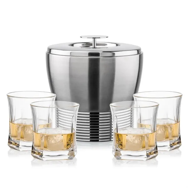 The Genoa Ice Bucket & On-the-Rocks Set is designed for effortless... from ASI 84592 St Regis Group