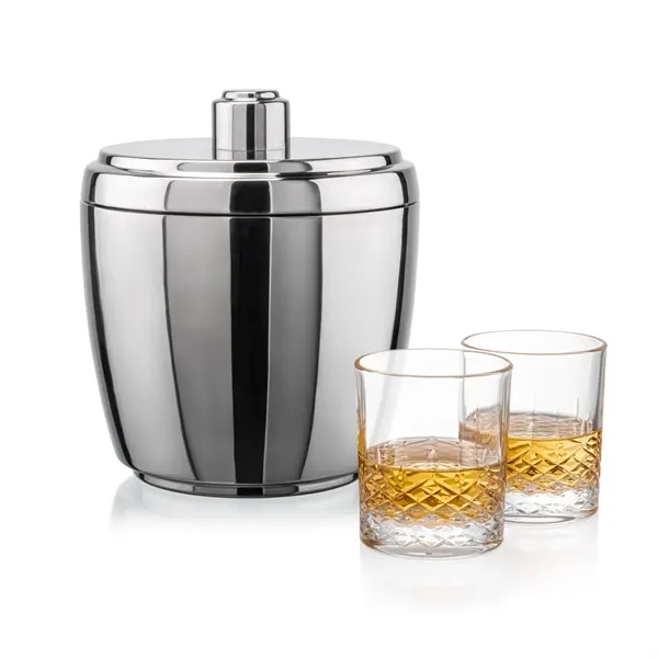 The Pescara Ice Bucket & On-the-Rocks Set combines modern style with... from ASI 84592 St Regis Group