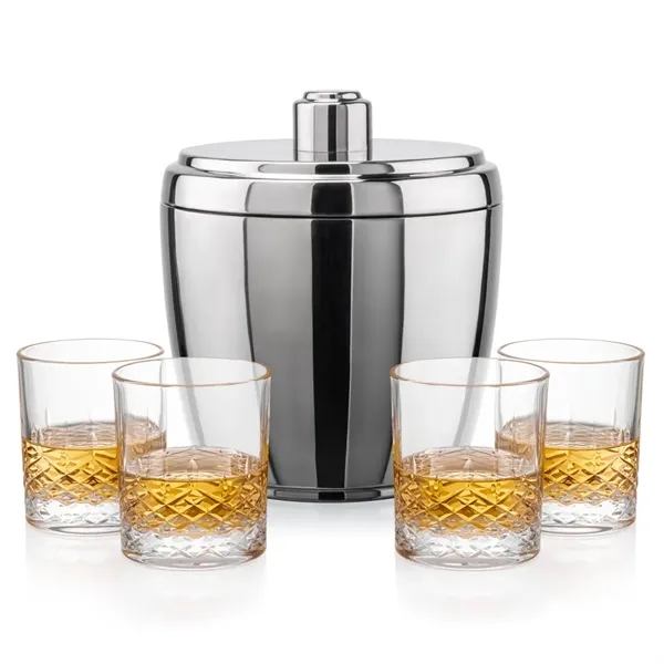 The Pescara Ice Bucket & On-the-Rocks Set combines modern style with... from ASI 84592 St Regis Group