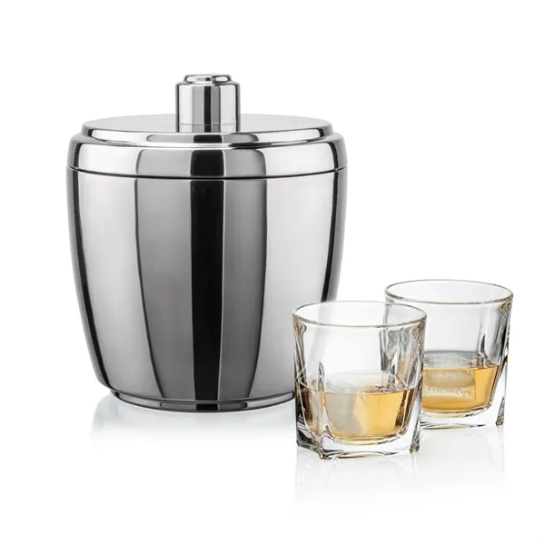 The Pescara Ice Bucket & On-the-Rocks Set combines modern style with... from ASI 84592 St Regis Group