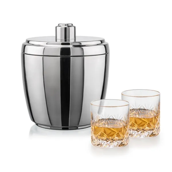 The Pescara Ice Bucket & On-the-Rocks Set combines modern style with... from ASI 84592 St Regis Group