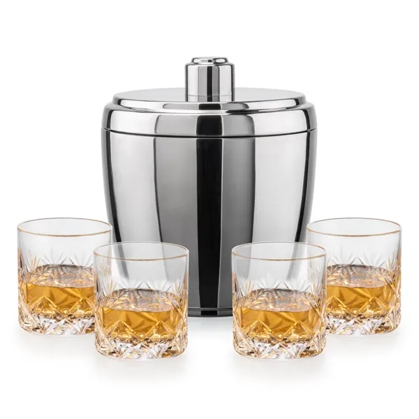 The Pescara Ice Bucket & On-the-Rocks Set combines modern style with... from ASI 84592 St Regis Group