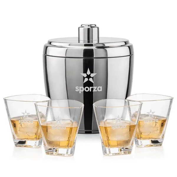The Pescara Ice Bucket & On-the-Rocks Set combines modern style with... from ASI 84592 St Regis Group