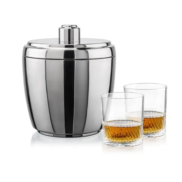 The Pescara Ice Bucket & On-the-Rocks Set combines modern style with... from ASI 84592 St Regis Group