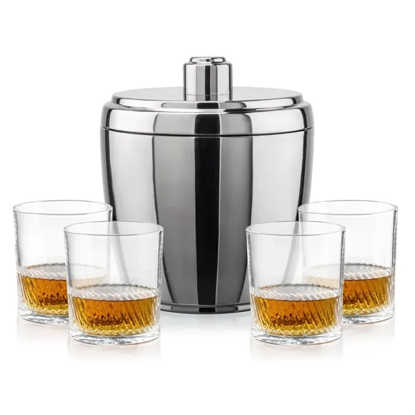The Pescara Ice Bucket & On-the-Rocks Set combines modern style with... from ASI 84592 St Regis Group