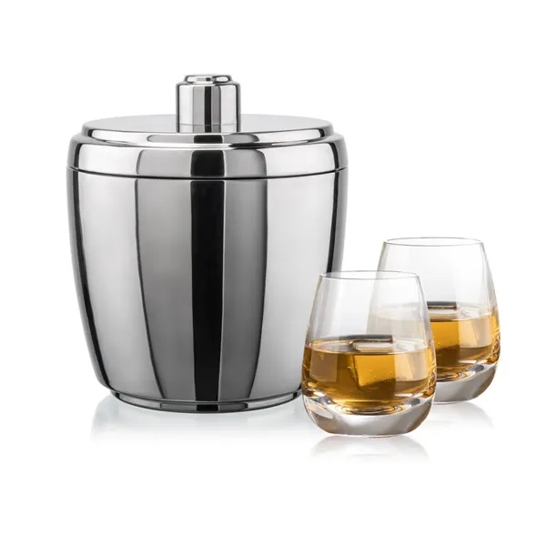 The Pescara Ice Bucket & On-the-Rocks Set combines modern style with... from ASI 84592 St Regis Group