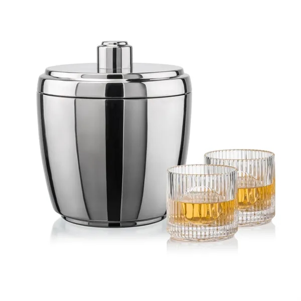 The Pescara Ice Bucket & On-the-Rocks Set combines modern style with... from ASI 84592 St Regis Group