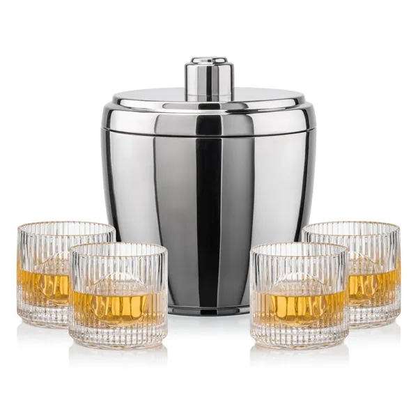 The Pescara Ice Bucket & On-the-Rocks Set combines modern style with... from ASI 84592 St Regis Group