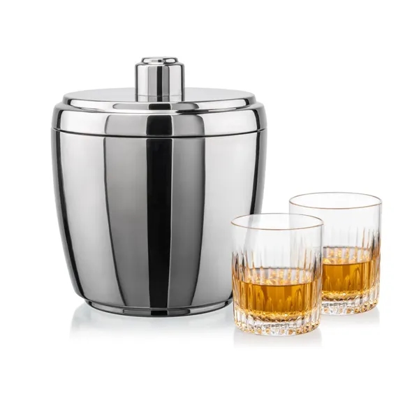 The Pescara Ice Bucket & On-the-Rocks Set combines modern style with... from ASI 84592 St Regis Group