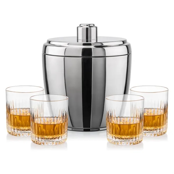 The Pescara Ice Bucket & On-the-Rocks Set combines modern style with... from ASI 84592 St Regis Group