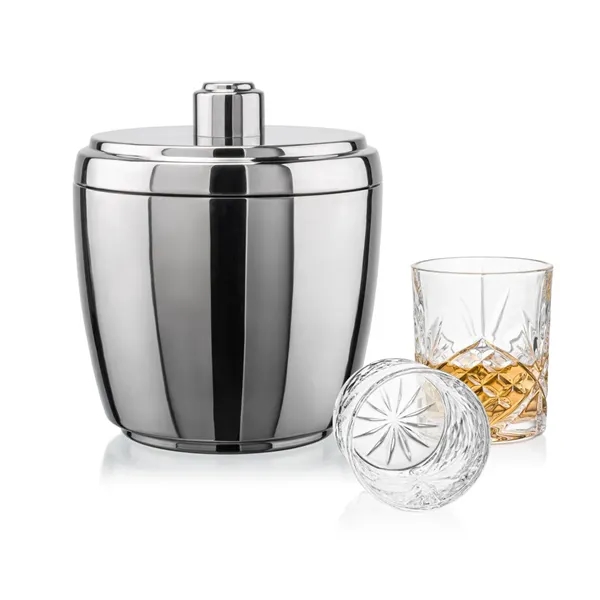 The Pescara Ice Bucket & On-the-Rocks Set combines modern style with... from ASI 84592 St Regis Group