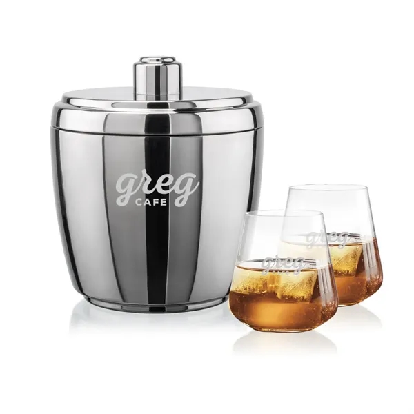 The Pescara Ice Bucket & On-the-Rocks Set combines modern style with... from ASI 84592 St Regis Group