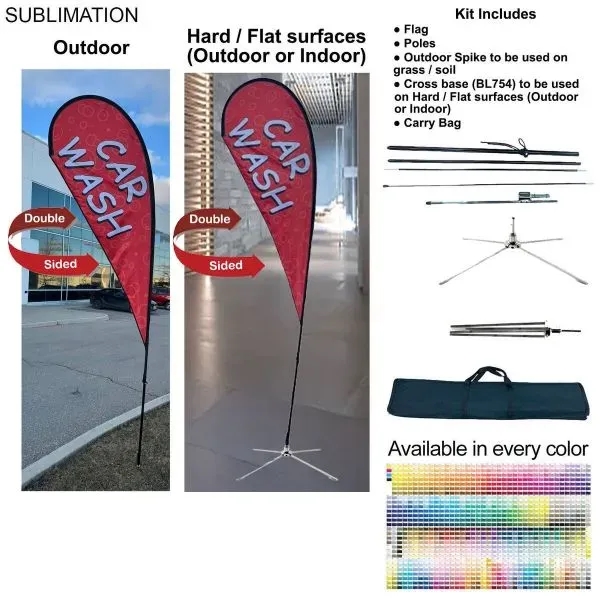 12' Medium Tear Drop Flag Kit... from ASI 53509 FIEL-Fairdeal Import & Export