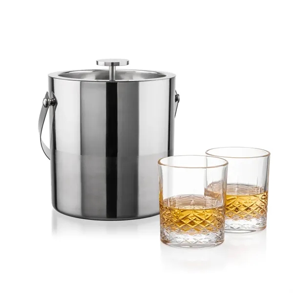 The Catania Ice Bucket with On-the-Rocks Set brings refined style and... from ASI 84592 St Regis Group
