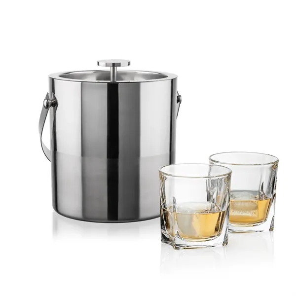 The Catania Ice Bucket with On-the-Rocks Set brings refined style and... from ASI 84592 St Regis Group