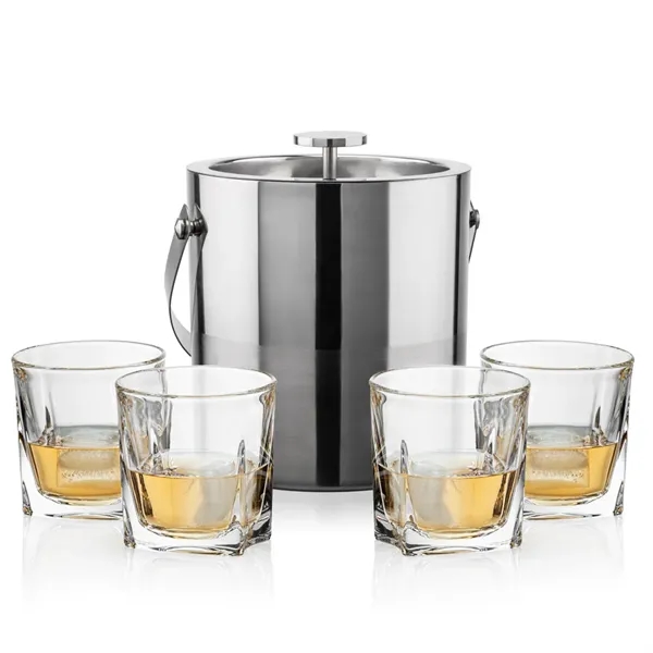 The Catania Ice Bucket with On-the-Rocks Set brings refined style and... from ASI 84592 St Regis Group
