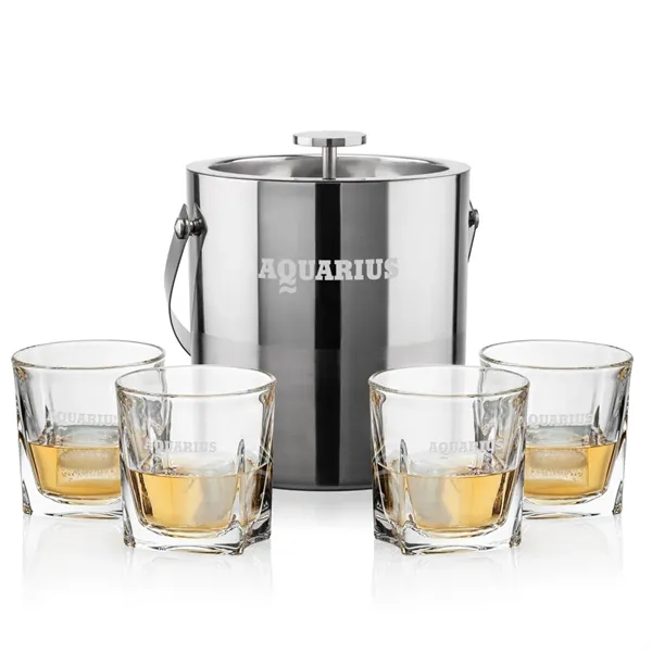 The Catania Ice Bucket with On-the-Rocks Set brings refined style and... from ASI 84592 St Regis Group