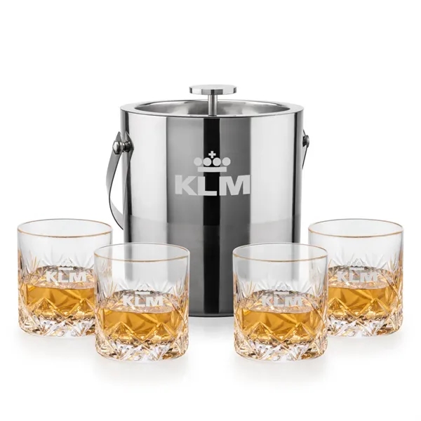 The Catania Ice Bucket with On-the-Rocks Set brings refined style and... from ASI 84592 St Regis Group