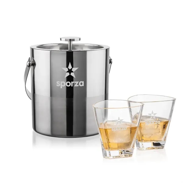 The Catania Ice Bucket with On-the-Rocks Set brings refined style and... from ASI 84592 St Regis Group