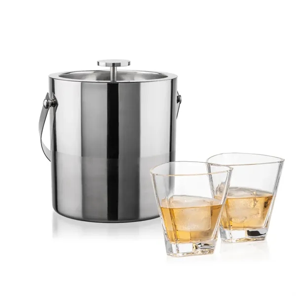 The Catania Ice Bucket with On-the-Rocks Set brings refined style and... from ASI 84592 St Regis Group
