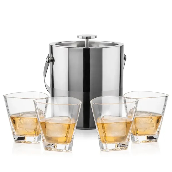 The Catania Ice Bucket with On-the-Rocks Set brings refined style and... from ASI 84592 St Regis Group