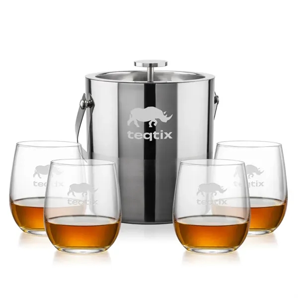The Catania Ice Bucket with On-the-Rocks Set brings refined style and... from ASI 84592 St Regis Group