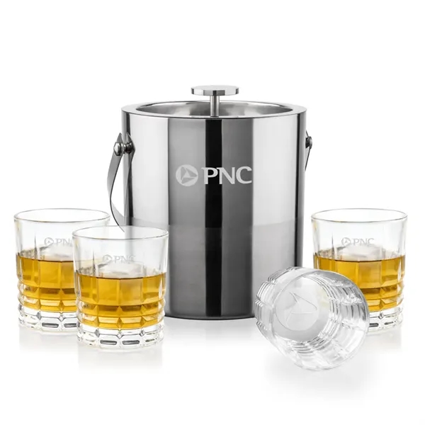 The Catania Ice Bucket with On-the-Rocks Set brings refined style and... from ASI 84592 St Regis Group