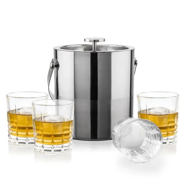The Catania Ice Bucket with On-the-Rocks Set brings refined style and... from ASI 84592 St Regis Group