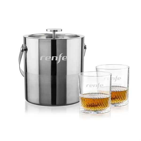 The Catania Ice Bucket with On-the-Rocks Set brings refined style and... from ASI 84592 St Regis Group
