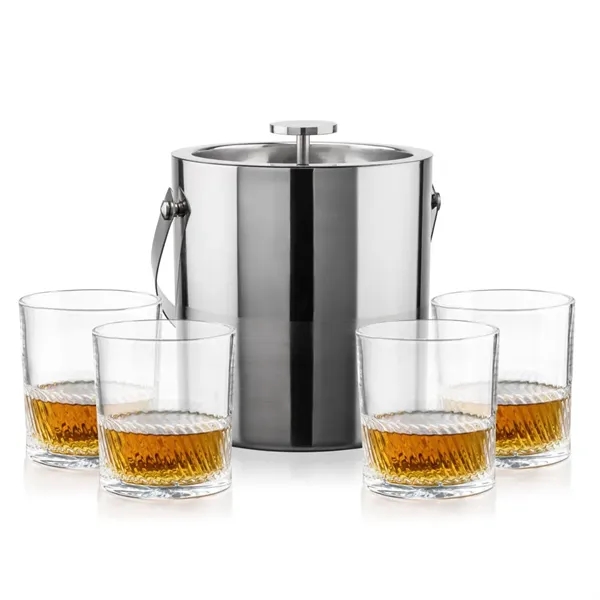 The Catania Ice Bucket with On-the-Rocks Set brings refined style and... from ASI 84592 St Regis Group