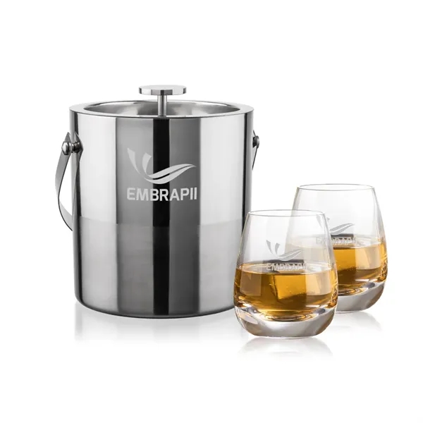The Catania Ice Bucket with On-the-Rocks Set brings refined style and... from ASI 84592 St Regis Group