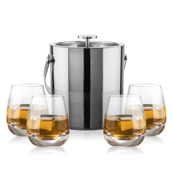 The Catania Ice Bucket with On-the-Rocks Set brings refined style and... from ASI 84592 St Regis Group