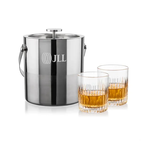 The Catania Ice Bucket with On-the-Rocks Set brings refined style and... from ASI 84592 St Regis Group