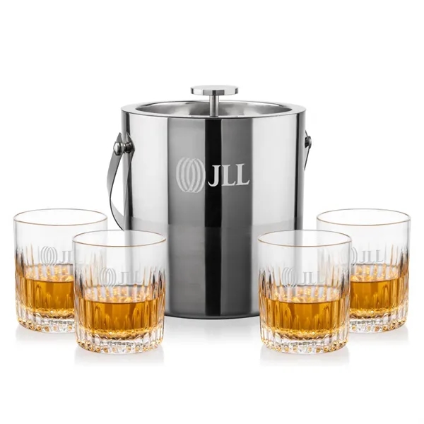 The Catania Ice Bucket with On-the-Rocks Set brings refined style and... from ASI 84592 St Regis Group