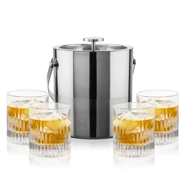 The Catania Ice Bucket with On-the-Rocks Set brings refined style and... from ASI 84592 St Regis Group