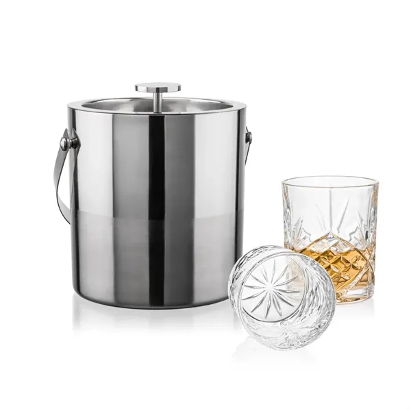 The Catania Ice Bucket with On-the-Rocks Set brings refined style and... from ASI 84592 St Regis Group