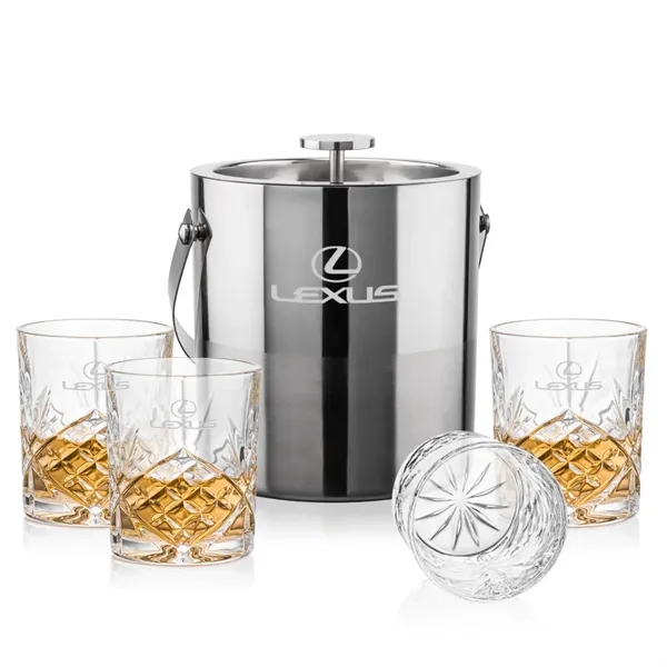 The Catania Ice Bucket with On-the-Rocks Set brings refined style and... from ASI 84592 St Regis Group