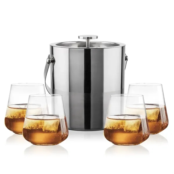 The Catania Ice Bucket with On-the-Rocks Set brings refined style and... from ASI 84592 St Regis Group