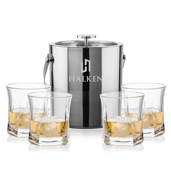 The Catania Ice Bucket with On-the-Rocks Set brings refined style and... from ASI 84592 St Regis Group