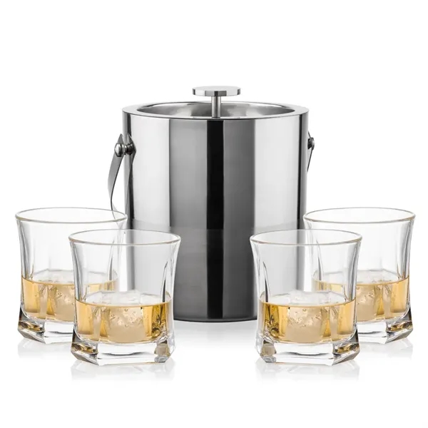 The Catania Ice Bucket with On-the-Rocks Set brings refined style and... from ASI 84592 St Regis Group
