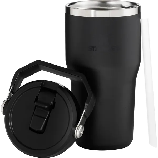 20 oz insulated stainless steel tumbler with flip straw lid, snap... from ASI 51197 ETS Express, LLC