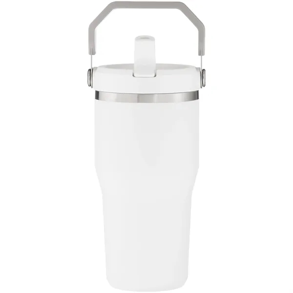 20 oz insulated stainless steel tumbler with flip straw lid, snap... from ASI 51197 ETS Express, LLC